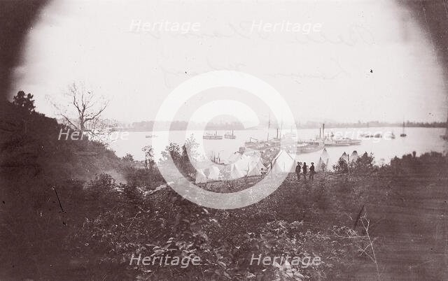 Belle Plain, Virginia. Lower Wharf, 1864. Creators: Tim O'Sullivan, James Gardner.