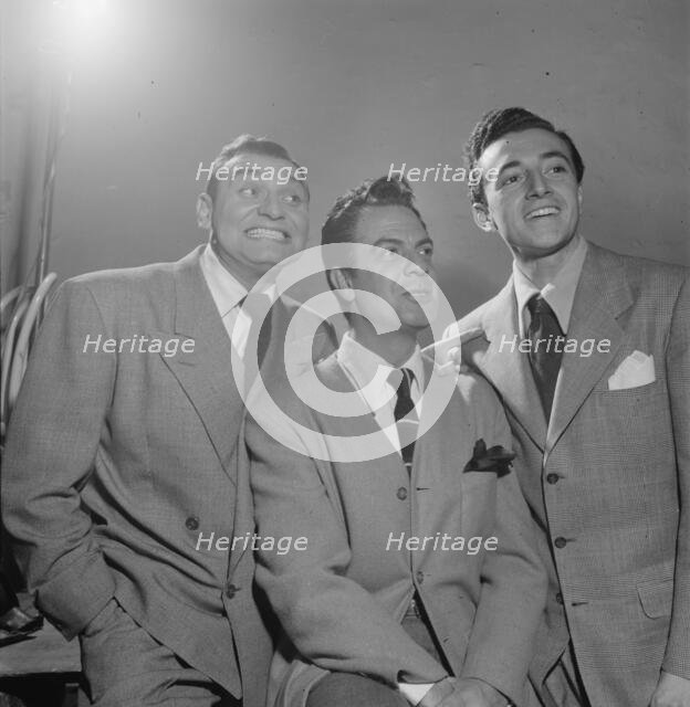 Portrait of Frankie Laine and Vic Damone, New York, N.Y., 1946. Creator: William Paul Gottlieb.