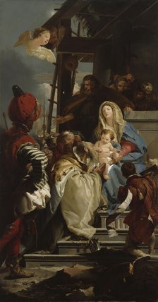 Adoration of the Magi, 1842-1866. Creator: Wladimir Swertschkoff.