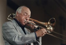 George Chisholm, Edinburgh Jazz Festival, 1986. Creator: Brian Foskett.