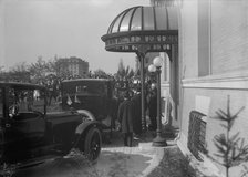 British Commission To U.S.  - Arrival At Long Residence, 1917. Creator: Harris & Ewing.