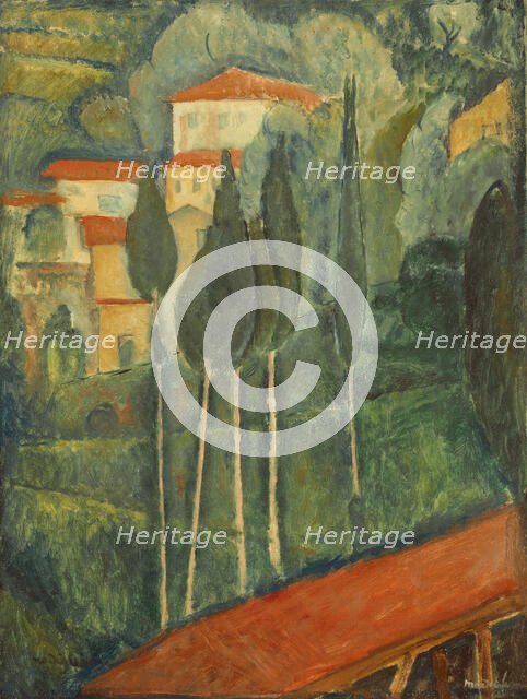 Paysage dans le Midi, 1919. Creator: Modigliani, Amedeo (1884-1920).