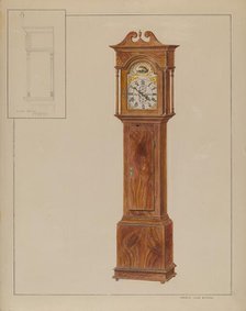 Grandfather's Clock (Timepiece), c. 1937. Creator: Francis Law Durand.