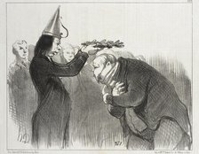 La Prochaine Distribution de Prix a l'Académie Française, 1851. Creator: Honore Daumier.