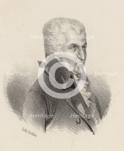 Portrait of the composer Pierre-Alexandre Monsigny (1729-1817). Creator: Guillet, V. (active Mid of 19th cen.).