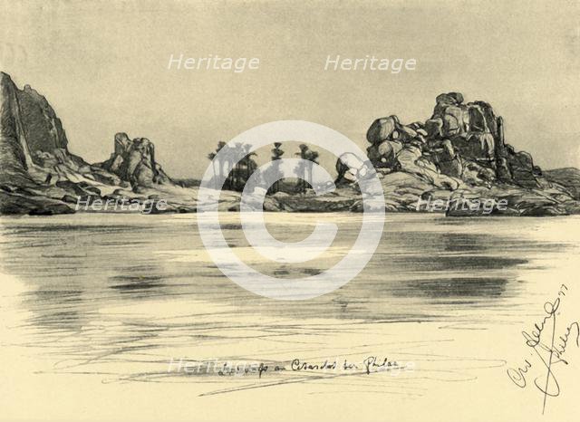 First Cataract near the Island of Philae on the River Nile, Egypt, 1898.  Creator: Christian Wilhelm Allers.
