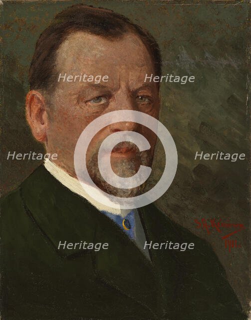 Self-Portrait, 1911. Creator: Sigfrid August Keinanen.