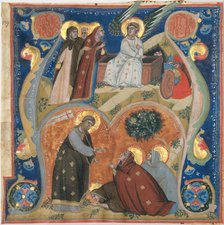 Manuscript Illumination with Scenes of Easter in an Initial A, from an Antiphonary, Italian, ca. 132 Creator: Neri da Rimini.