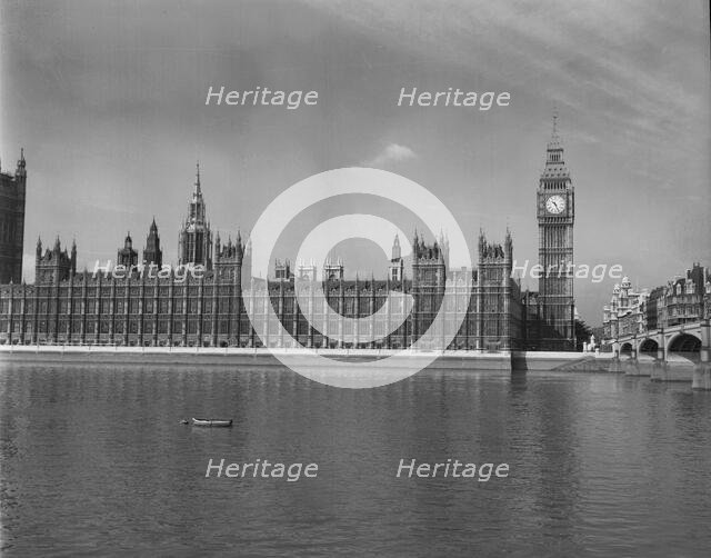 Houses of Parliament, London, c1955.  Creator: Arthur Charles Kirby Ware.