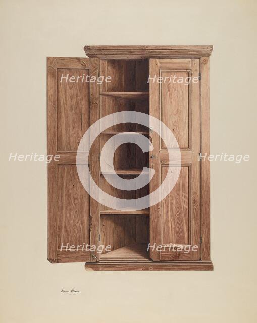 Triangular Corner Safe, c. 1941. Creator: Rosa Rivero.