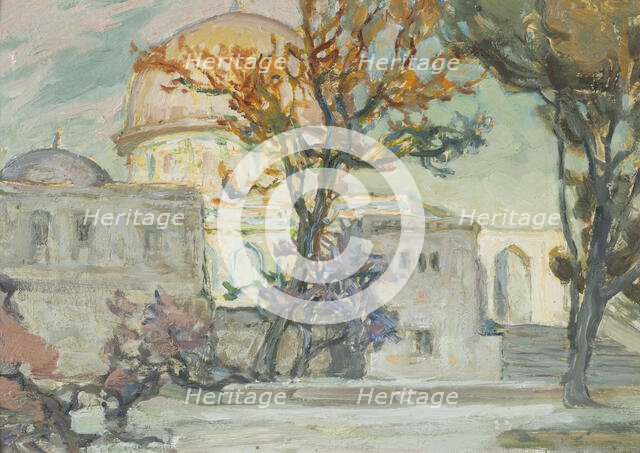 View of Jerusalen. Study, 1921. Creator: Anna Katarina Boberg.