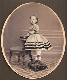 Portrait of Varvara Mikhaylovna Dostoevskaya (1854-1864), ca 1860. Artist: Anonymous  