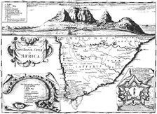'Map from Peter Kolbe's Cape of Good Hope, 1719', 1719, (1931). Artist: Peter Kolbe.