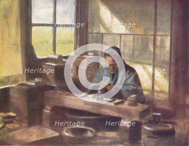 'A Cloissonne Worker', c1887, (1901). Artist: Mortimer L Menpes.