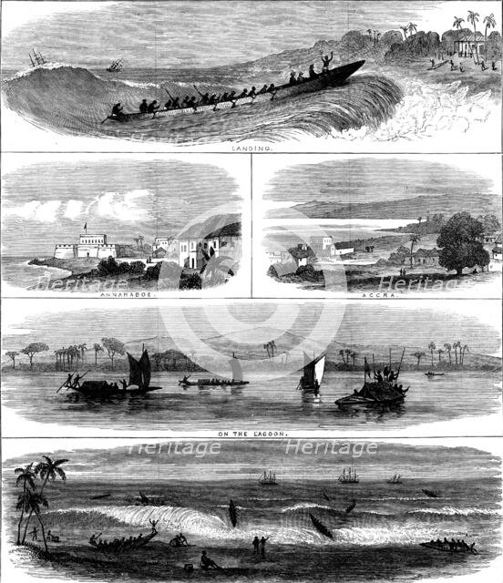 Sketches on the Gold Coast of Africa, 1873. Creator: Unknown.