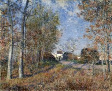 'Corner of the Wood near Sablons', 1883.  Creator: Alfred Sisley.