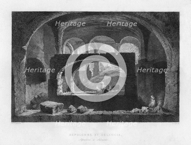 A sepulchre at Seleucia, Mesopotamia (Iraq/Iran), 1841.Artist: T Dixon