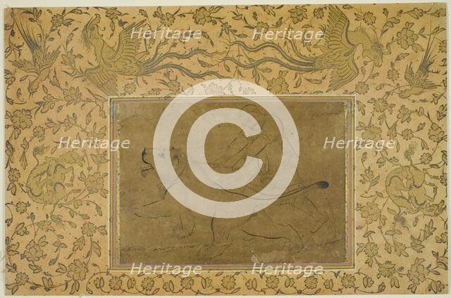 The Lion Tamer, Safavid dynasty (1501-1722), early 17th century. Creator: Sadiqi Beg.