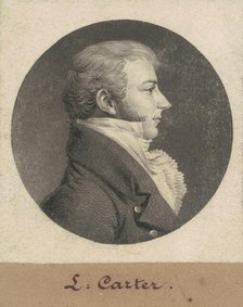 Robert Baylor Carter, 1805. Creator: Charles Balthazar Julien Févret de Saint-Mémin.
