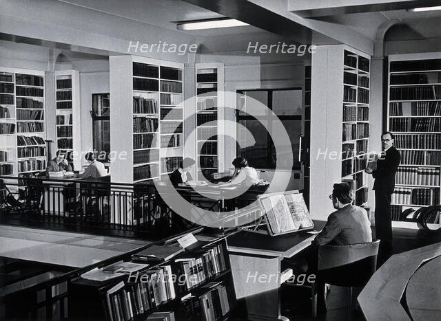 The Wellcome Building, Euston Road, London: the gallery in the Hall of Statuary as..., c1960. Creator: Unknown.