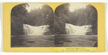 Fall Creek, Ithaca, N.Y. 3d. or Foaming Fall, 35 feet high, 1860/65. Creator: J. C. Burritt.