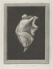 A bacchante seen in profile facing left, with outstretched left arm holding h..., ca. 1795-ca. 1820. Creator: Antonio Ricciani.