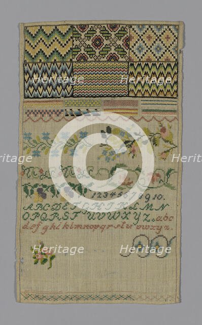 Sampler, Southern Germany, 19th century. Creator: Unknown.