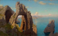 Natural Arch at Capri, 1871. Creator: William Stanley Haseltine.