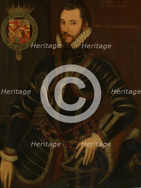 Portrait of Walter Devereux (1539-1576), First Earl of Essex, dated 1572. Creator: British Painter.