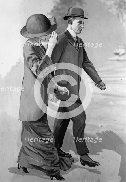 Francis B. Sayre with Jessie Wilson, 1914.  Creator: Harris & Ewing.