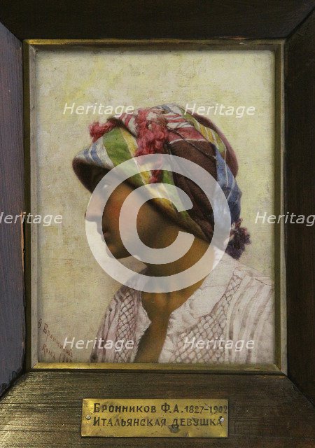 The Italian Girl, 1880. Artist: Bronnikov, Feodor Andreyevich (1827-1902)