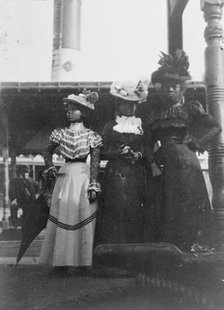 Three African American women...State Fair at Saint Paul, Minnesota, 1903. Creator: Frances Benjamin Johnston.