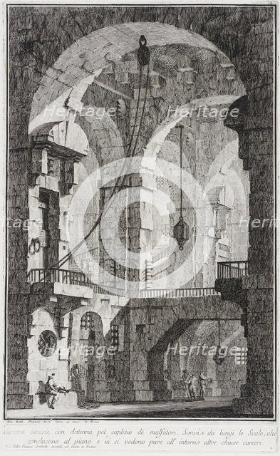 Interior of a Prison, c1743. Creator: Giovanni Battista Piranesi.