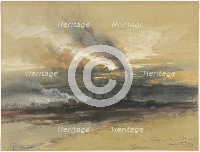 Smelting Works at Denver, 1892. Creator: Thomas Moran (American, 1837-1926).