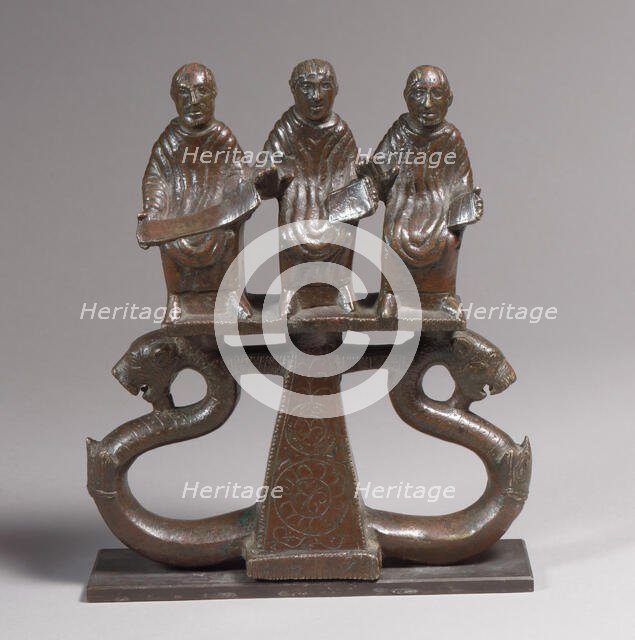 Chariot Mount with Three Figures, Late Roman or Byzantine, 300-500. Creator: Unknown.