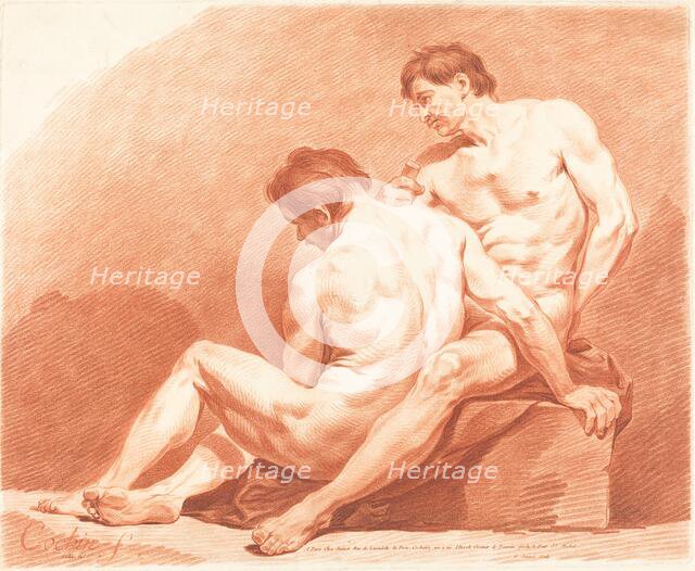 Two Male Nudes, c. 1774. Creator: Jean Francois Janinet.