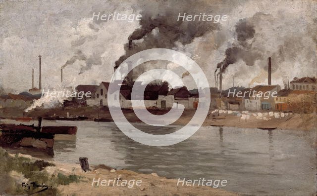 Factories in Ivry, 1883. Creator: Frits Thaulow.