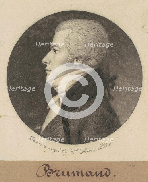 Brumaud, 1800. Creator: Charles Balthazar Julien Févret de Saint-Mémin.