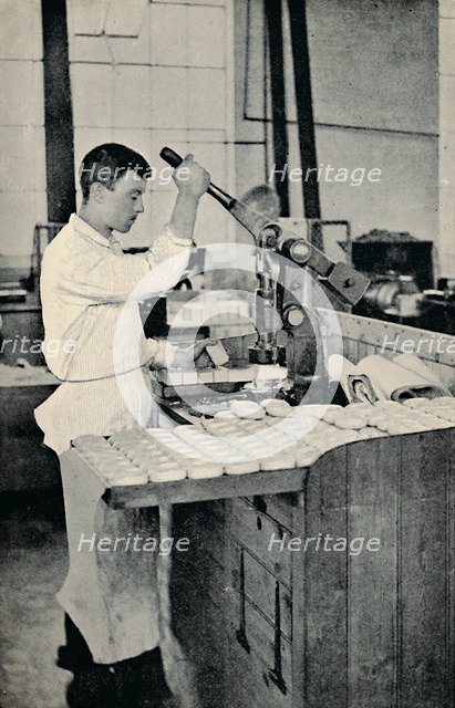 'Stamping Blocks of Soap', c1917. Artist: Unknown.