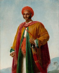 Study for "Portrait of an Indian", ca. 1807. Creator: Girodet de Roucy-Trioson.