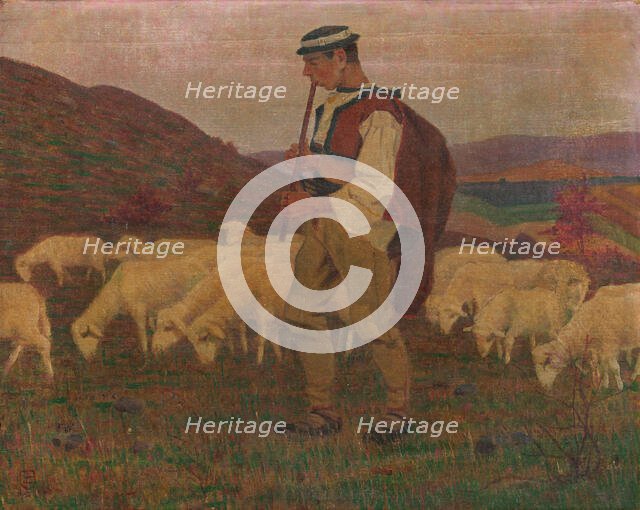 Autumn evening mood, 1905. Creator: Emil Pacovský.