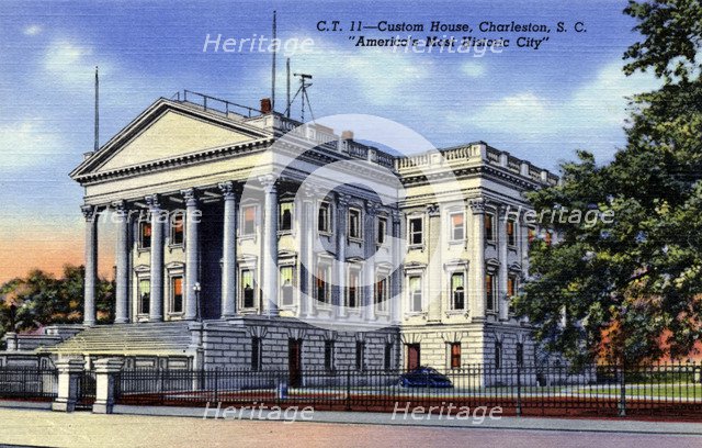 Customs House, Charleston, South Carolina, USA, 1940. Artist: Unknown