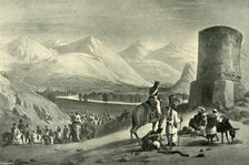 'The Valley of Maidan and Buzrak Tower', 1842, (1901). Creator: James Atkinson.