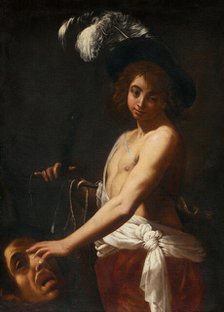 David with the Head of Goliath, 1627-1628. Creator: Giovanni Baglione.