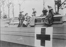 British nurses on hospital barge,  19 Jun 1917. Creator: Bain News Service.