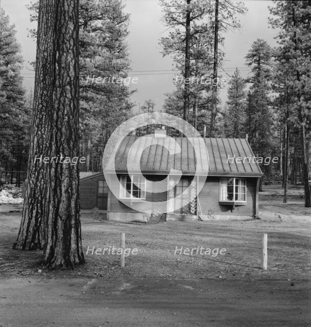 Type house in model lumber company town for millworkers, Gilchrist, Oregon, 1939. Creator: Dorothea Lange.