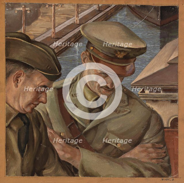 Untitled (mural study), ca. 1933-1943. Creator: Unknown.