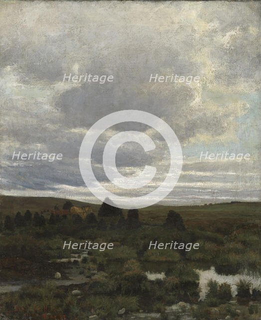 Peat Bog at Jaeren, 1882. Creator: Kitty Lange Kielland.