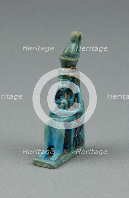 Amulet of Mut with Khonsu, Egypt, Third Intermediate Period-Late Period (about 1070-332 BCE). Creator: Unknown.