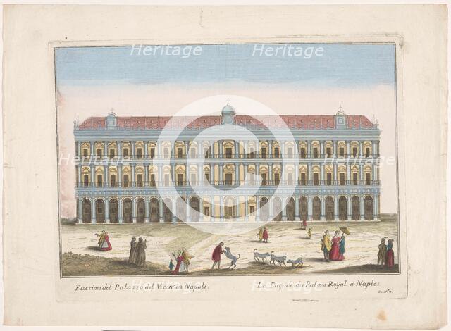 View of the Palazzo Reale in Naples, 1700-1799. Creator: Unknown.